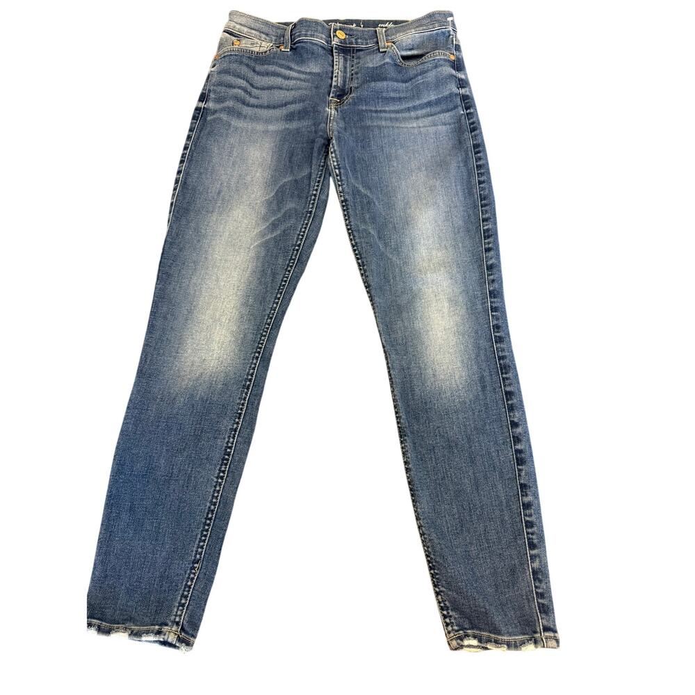 7 For All Mankind Gwenevere Ankle Denim Jeans Women 30